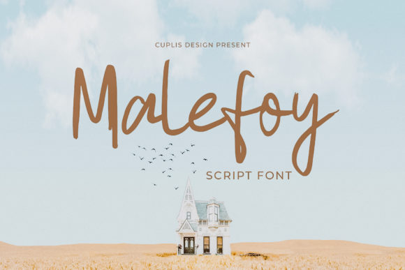 Malefoy Font Poster 1