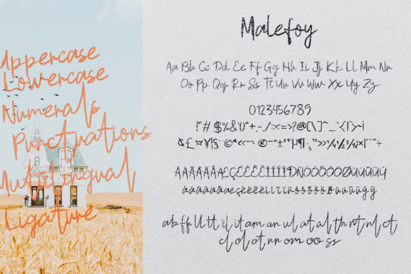 Malefoy Font Poster 6