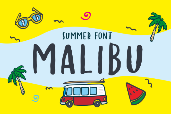 Malibu Font Poster 1