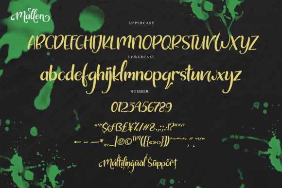 Mallen Font Poster 2