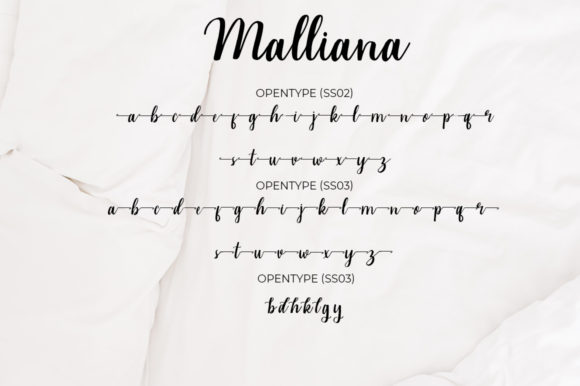 Malliana Font Poster 6