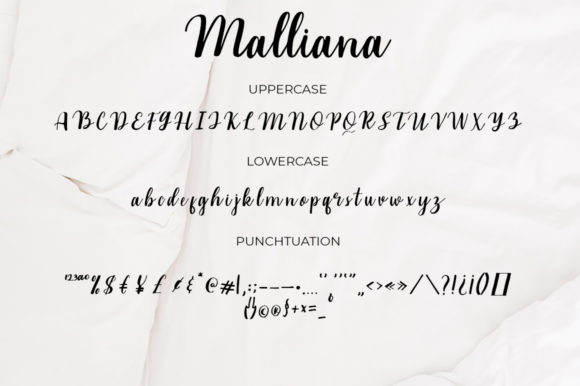 Malliana Font Poster 7