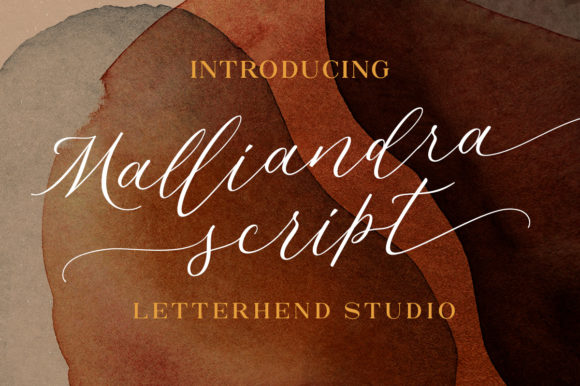 Malliandra Script Font Poster 1
