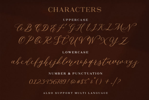 Malliandra Script Font Poster 9