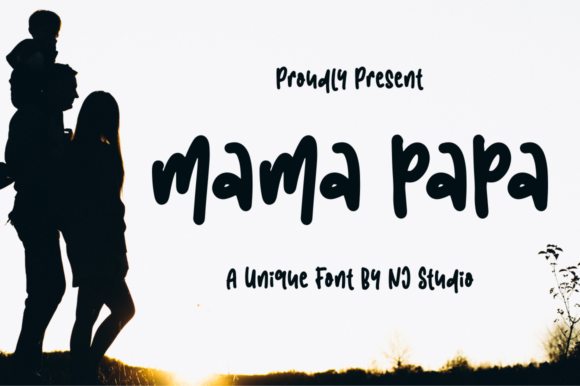 Mama Papa Font Poster 1