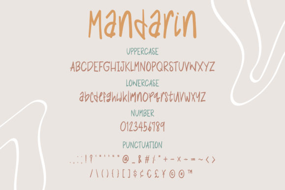 Mandarin Font Poster 3