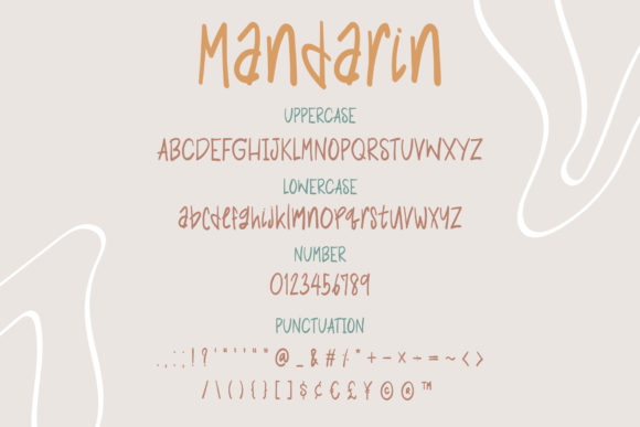 Mandarin Font Poster 3