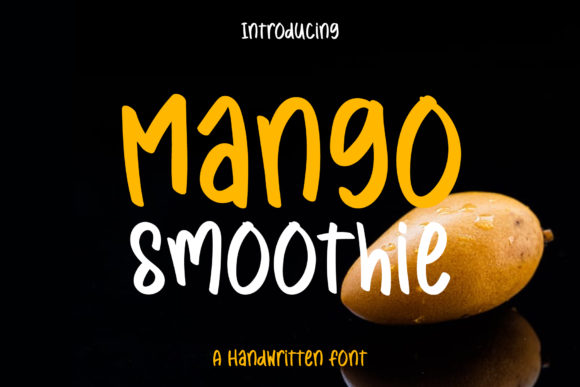 Mango Smoothie Font Poster 1