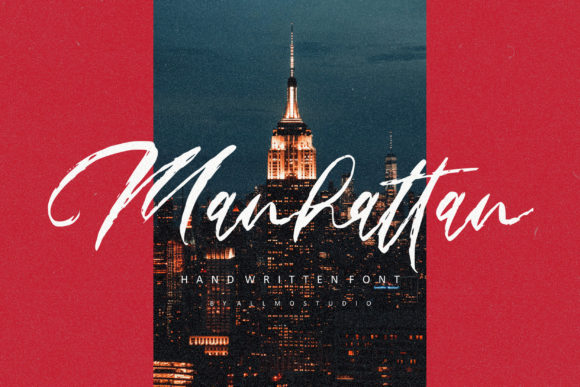 Manhattan Font Poster 1