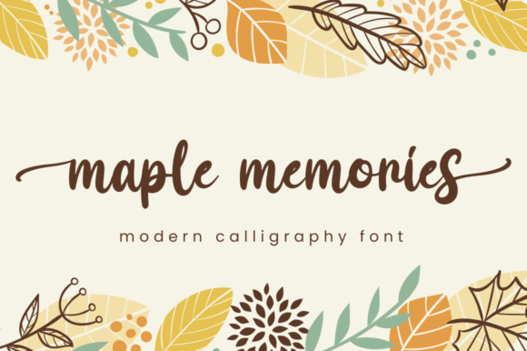 Maple Memories Font Poster 1