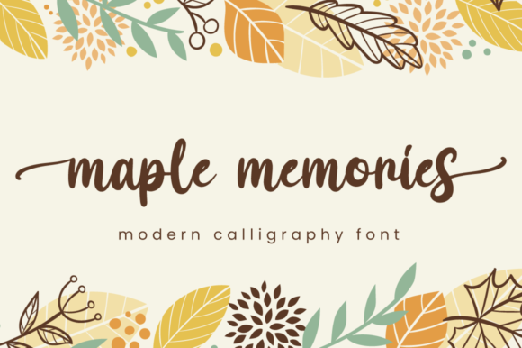 Maple Memories Font Maple Memories Font Poster 1