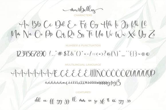 Marbellos Font Poster 11