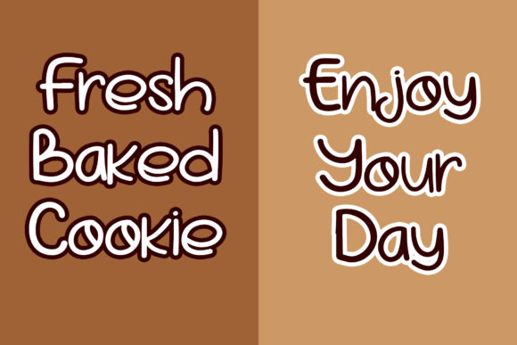 Marble Cookies Font Poster 4