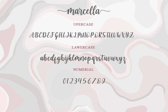 Marcella Font Poster 8