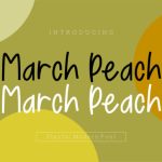 March Peach Font Poster 1
