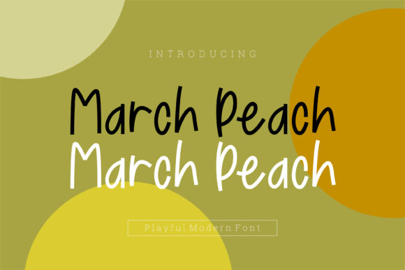 March Peach Font Poster 1