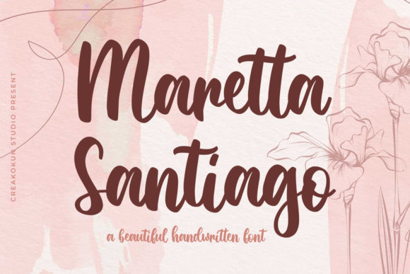 Maretta Santiago Font Poster 1
