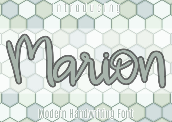 Marion Font Poster 1