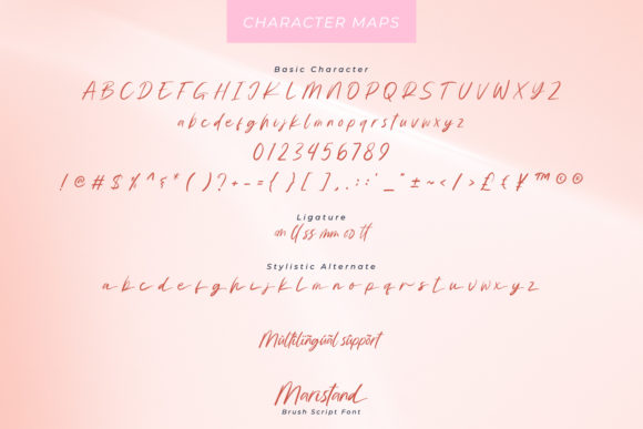 Maristand Font Poster 7