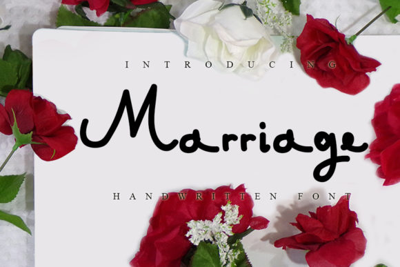 Marriage Font Poster 1