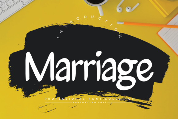 Marriage Font Poster 1