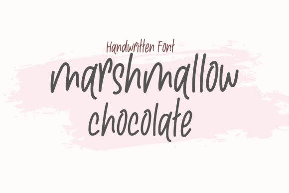 Marshmallow Chocolate Font Poster 1