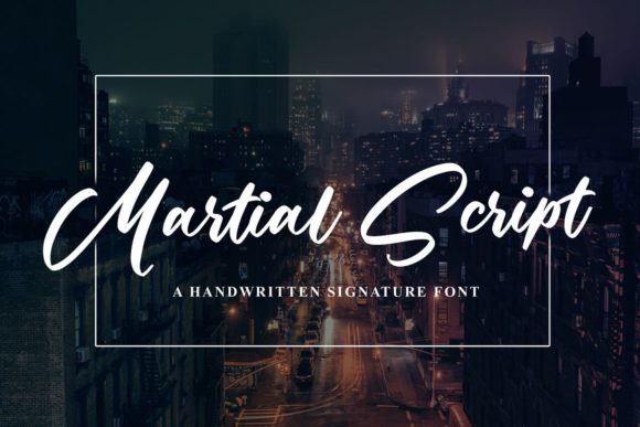 Martial Script Font