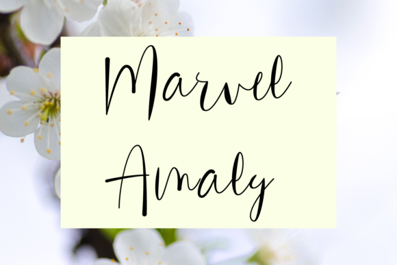 Marvel Amaly Font Poster 1