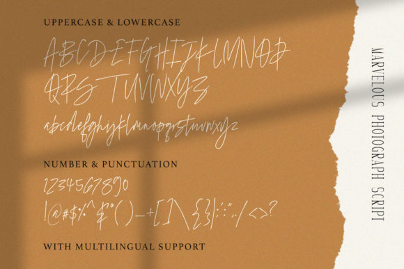 Marvelous Photograph Font Poster 14