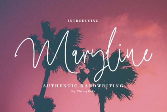 Maryline Font Poster 1