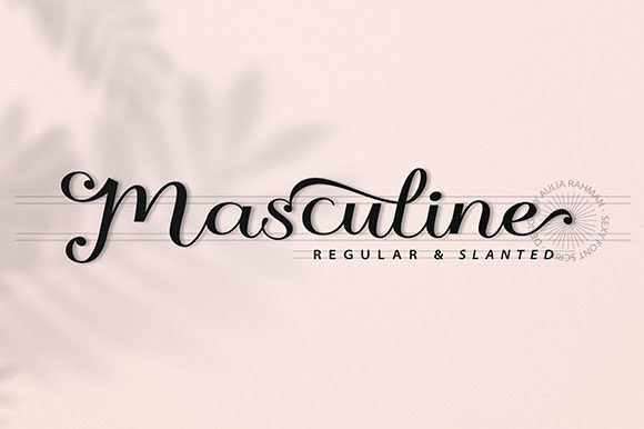 Masculine Font