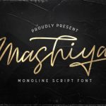 Mashiya Font Poster 1