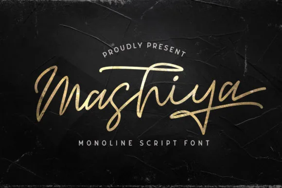 Mashiya Font Mashiya Font Poster 1