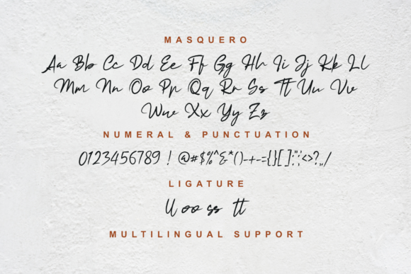 Masquero Font Poster 2