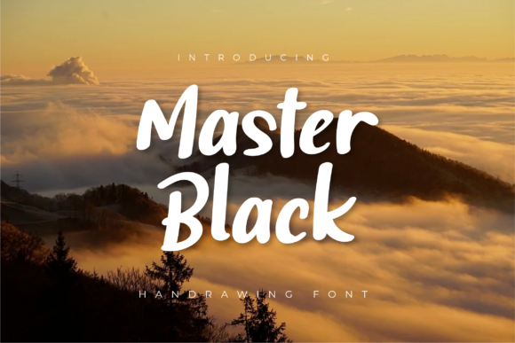 Master Black Font Poster 1