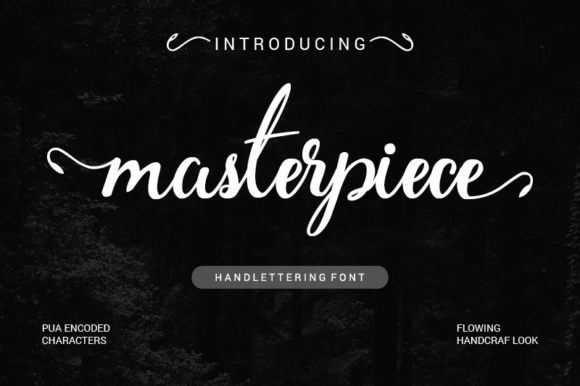 Masterpiece Font Poster 1