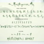 Masterpiece Font Poster 8
