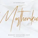 Mastherikur Font Poster 1
