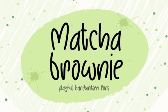 Matcha Brownie Font Poster 1