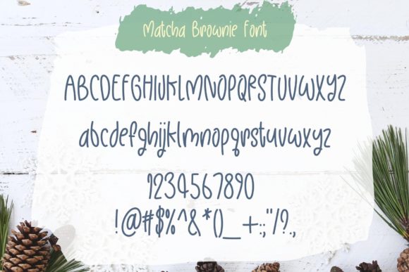 Matcha Brownie Font Poster 9