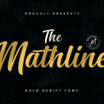 Mathline Font Poster 1
