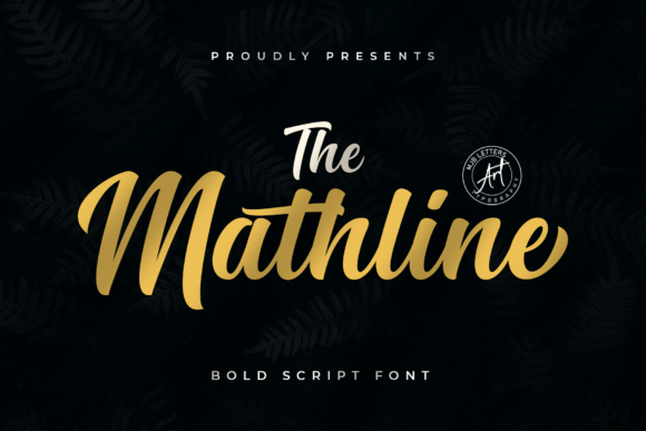 Mathline Font Poster 1