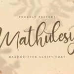 Mathulesy Font Poster 1