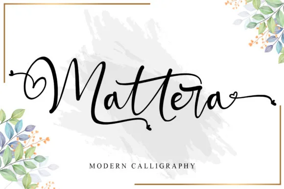 Mattera Font Mattera Font Poster 1