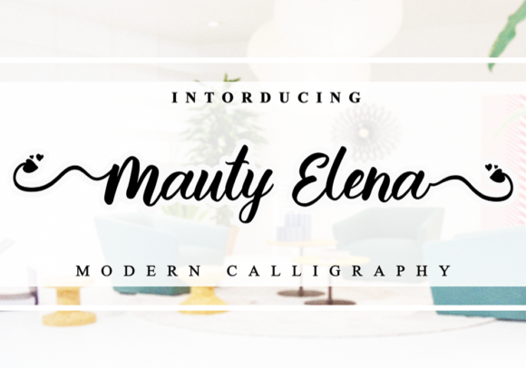 Mauty Elena Font Poster 1