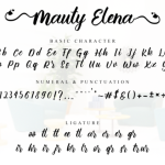 Mauty Elena Font Poster 7