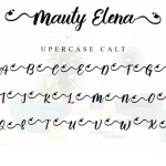 Mauty Elena Font Poster 9