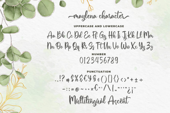 Maylena Font Poster 6