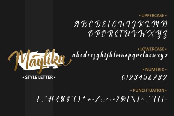 Maylika Font Poster 7