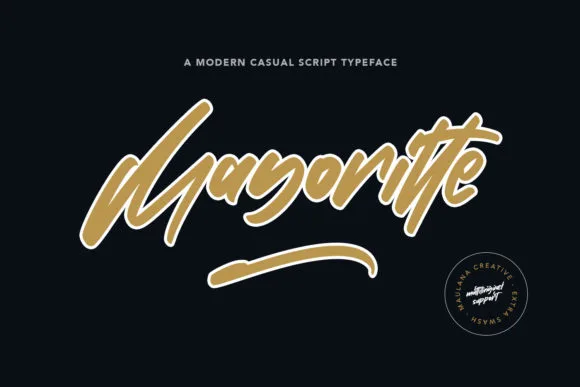 Mayoritte Font Mayoritte Font Poster 1